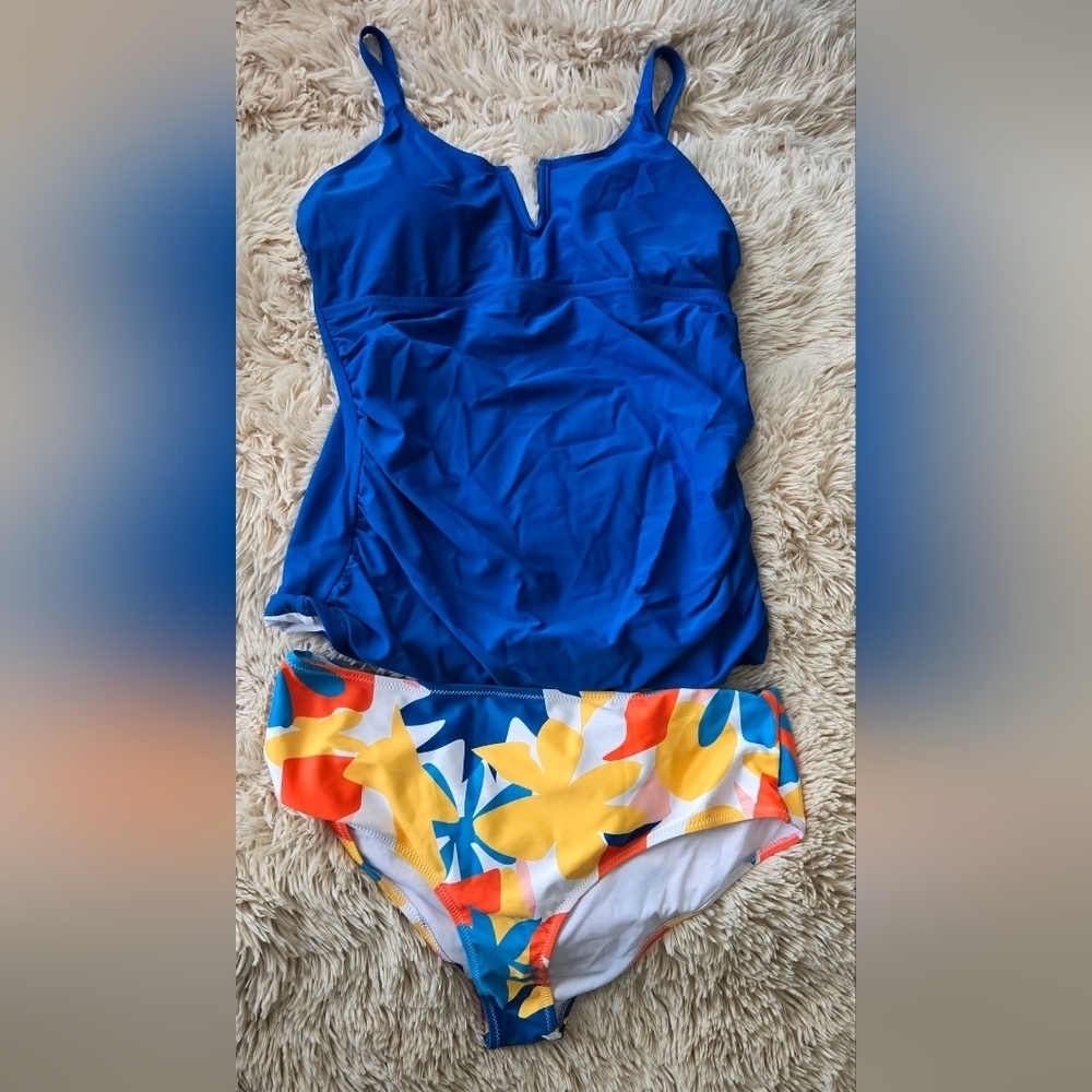 Beachsissi Women's Ruched Design Tankini #849 - Picture 2 of 9